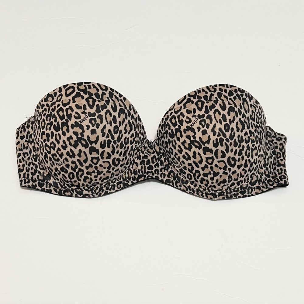PINK Victoria's Secret Leopard Print Wear Everywhere Multiway Push Up Bra 34B